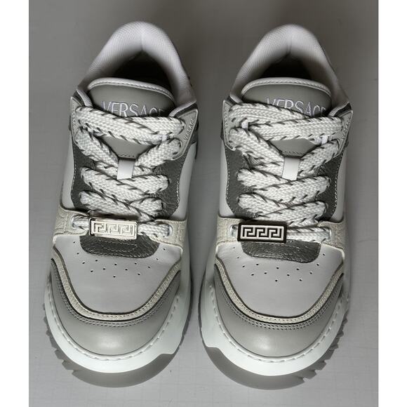 Versace Odissea Men’s Leather White/Gray Sneakers 8.5 US (41.5) 1015437 NIB $950 main image 16